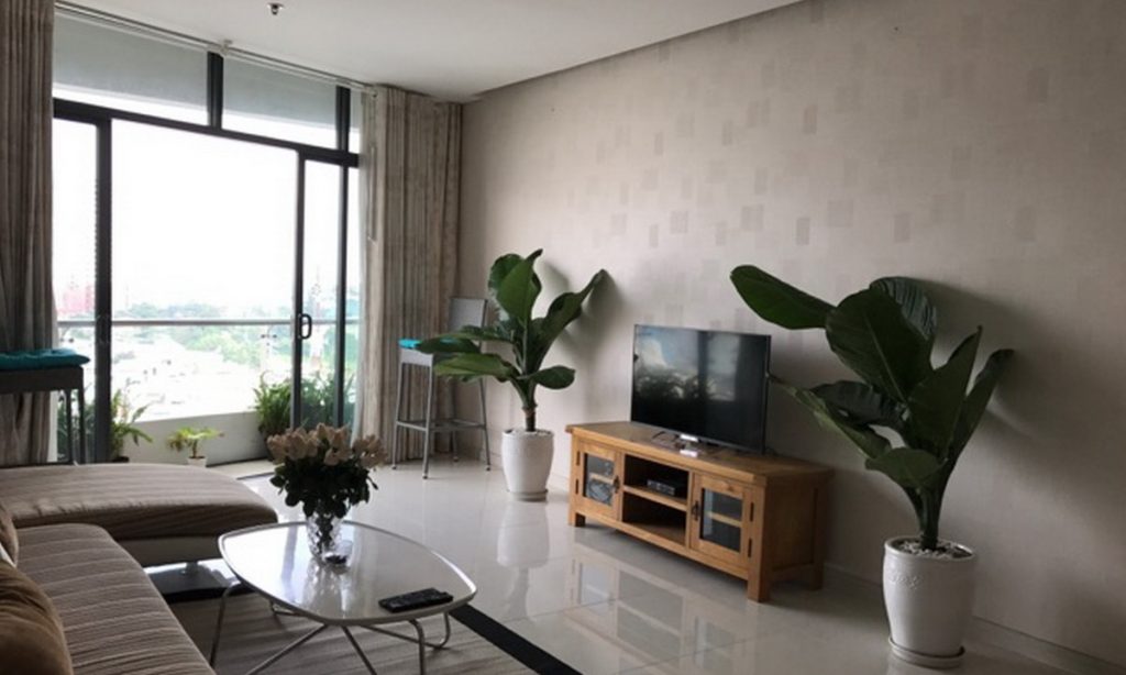 Cho thuê City Garden toà B2 căn hộ 2 phòng ngủ đầy đủ nội thất lầu 8