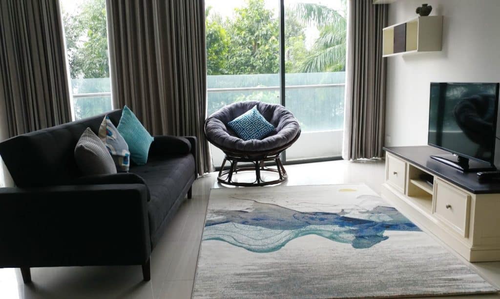 Cho thuê căn City Garden 2 phòng ngủ toà A đủ nội thất lầu 2 giá tốt