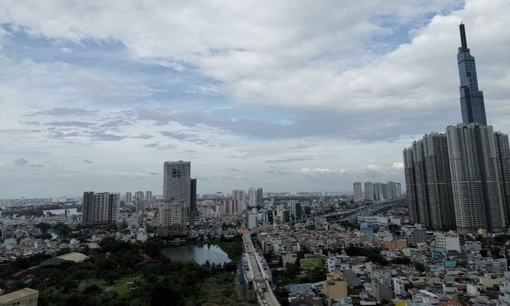 Bán căn hộ P2 City Garden 3 phòng ngủ full nội thất lầu 23 view đẹp