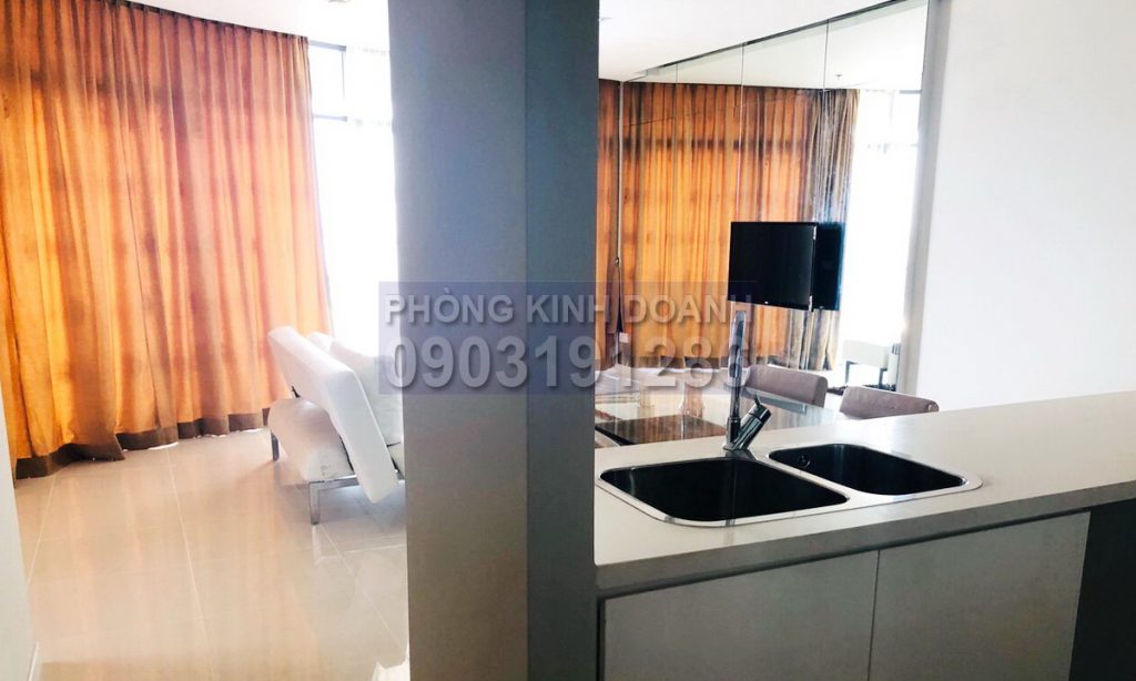 Căn hộ cho thuê City Garden tầng 8 toà A nhà đẹp view thoáng 2 phòng ngủ