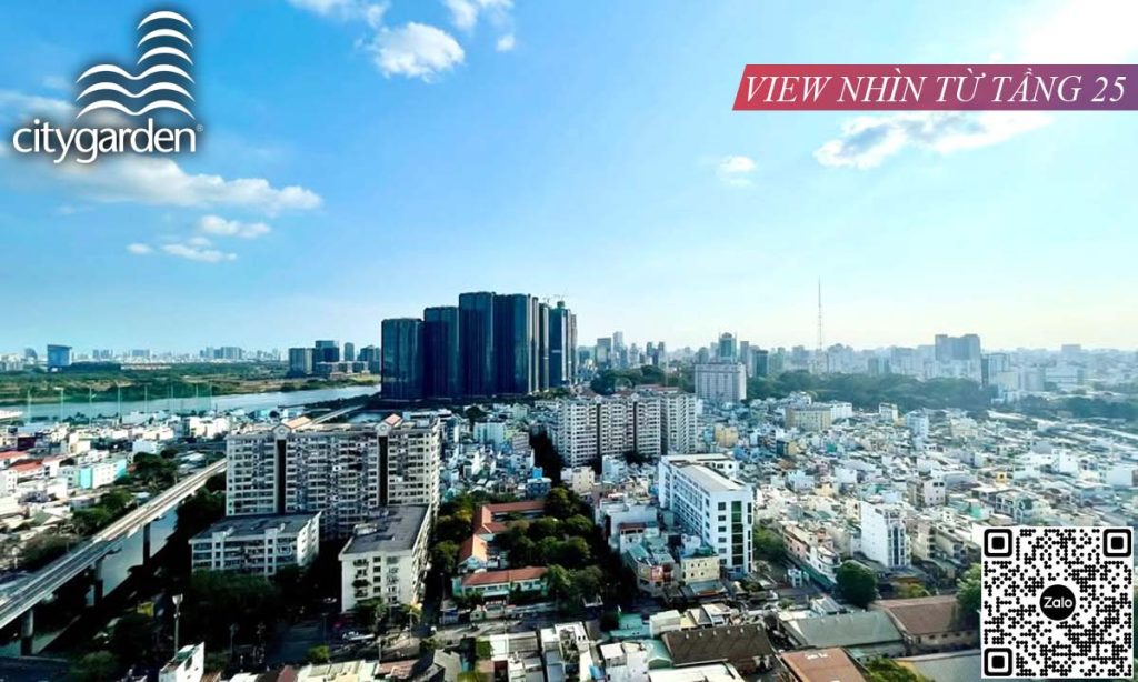 City Garden bán block C 105m2 căn số 2 view quận 1 thiết kế 2 phòng ngủ