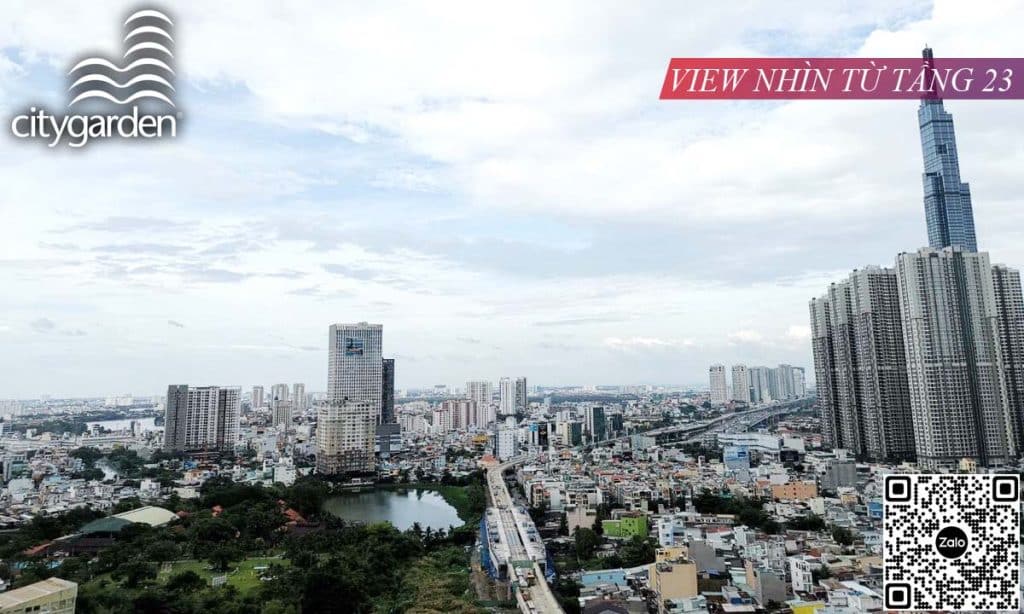 Bán City Garden căn hộ số 3 tháp C 108m2 view Văn Thánh 2 phòng ngủ
