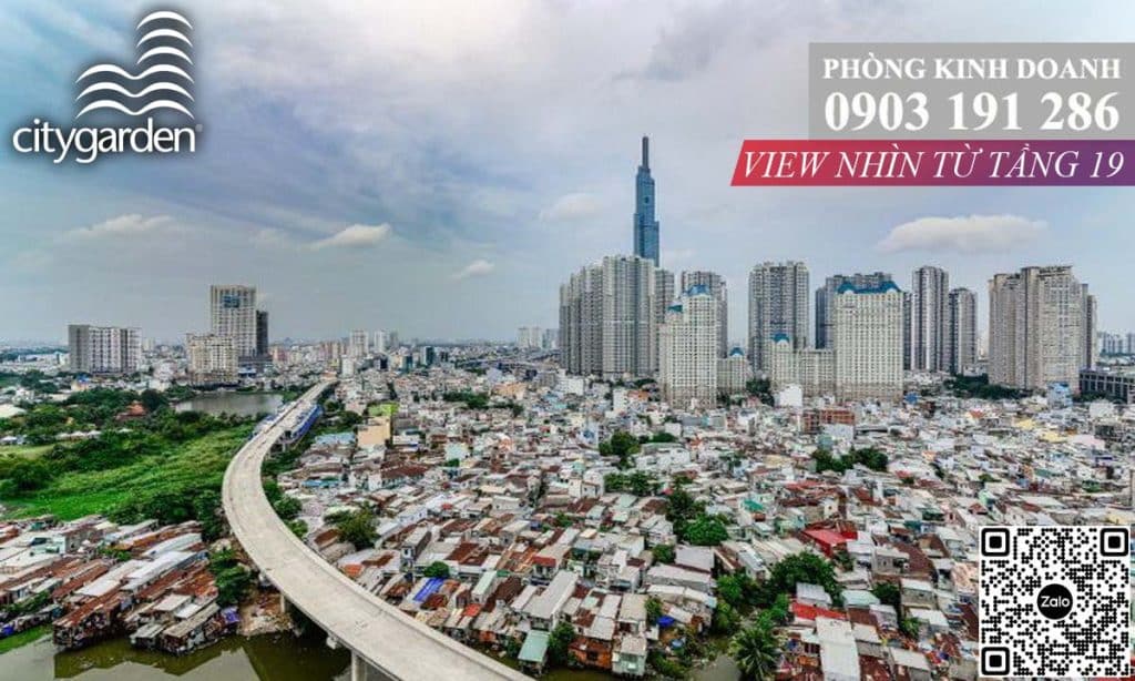 Bán City Garden căn hộ số 3 tháp C 108m2 view Văn Thánh 2 phòng ngủ