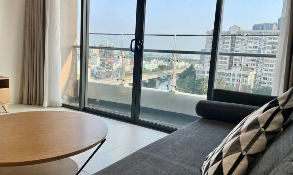 Cho thuê căn hộ City Garden lầu cao nội thất đầy đủ view đẹp 1 phòng ngủ