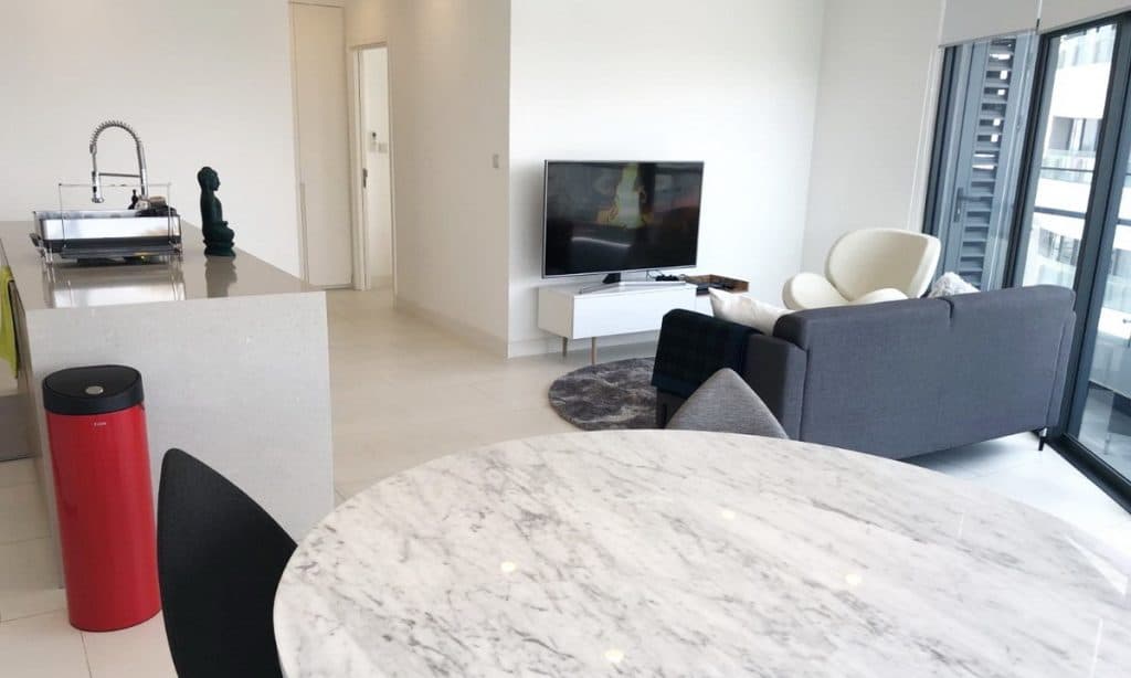 Căn hộ cho thuê City Garden tầng cao nhà đẹp view thoáng mát 2 phòng ngủ