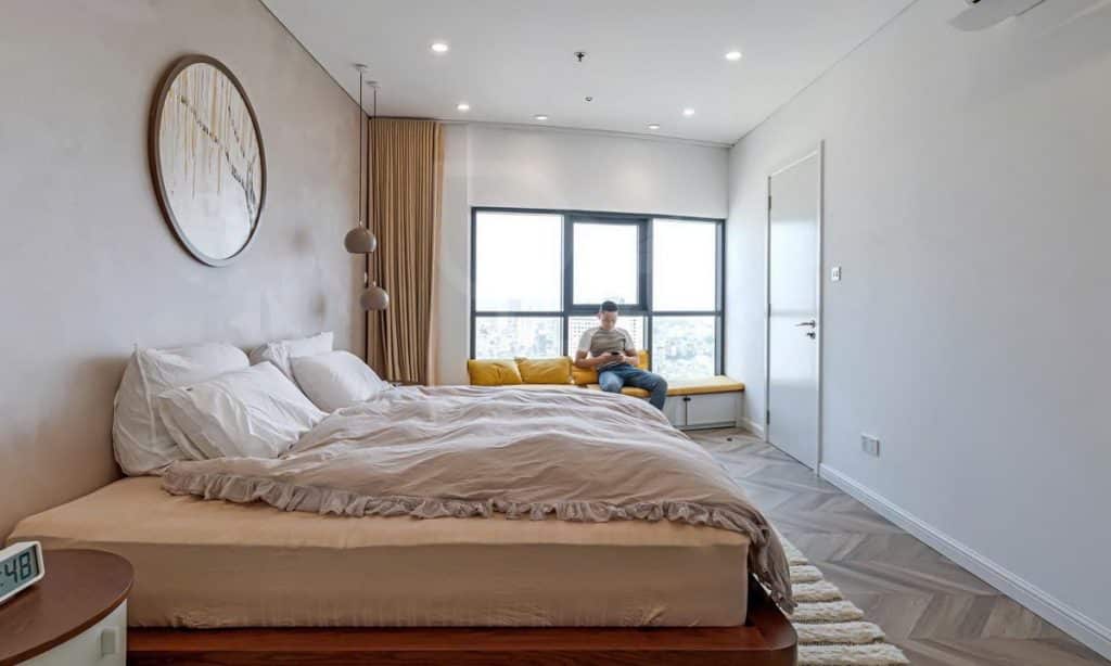 Căn hộ cho thuê City Garden lầu cao đủ nội thất view Văn Thánh 2 phòng ngủ