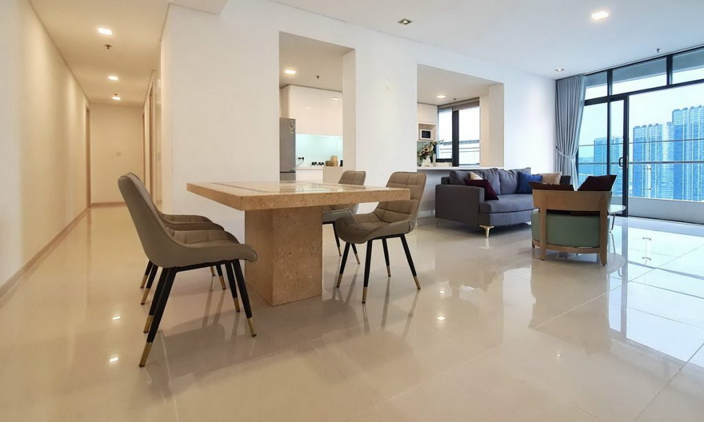 City Garden căn hộ cho thuê tầng cao nội thất đủ view quận 1 3 phòng ngủ