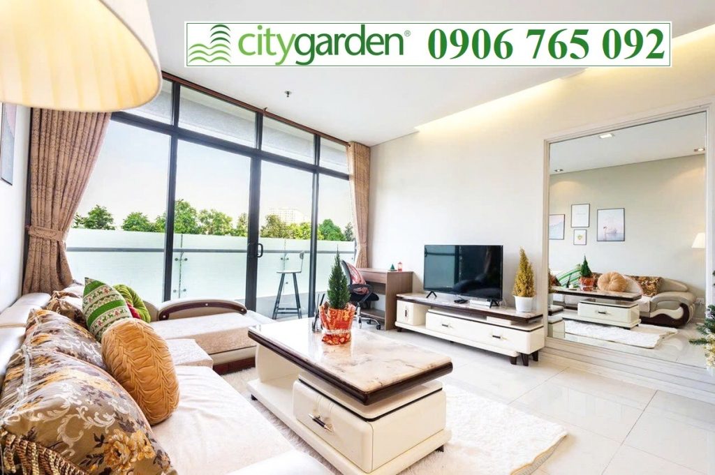 City Garden cho thuê lầu thấp đầy đủ nội thất view thoáng mát 1 phòng ngủ