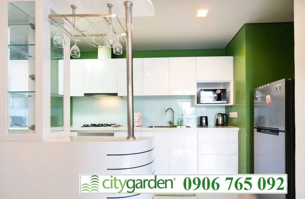 City Garden cho thuê lầu thấp đầy đủ nội thất view thoáng mát 1 phòng ngủ