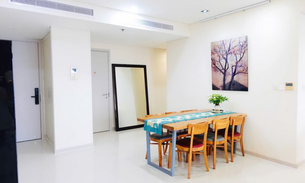 Căn hộ cho thuê City Garden tầng cao nội thất đẹp view mát 2 phòng ngủ