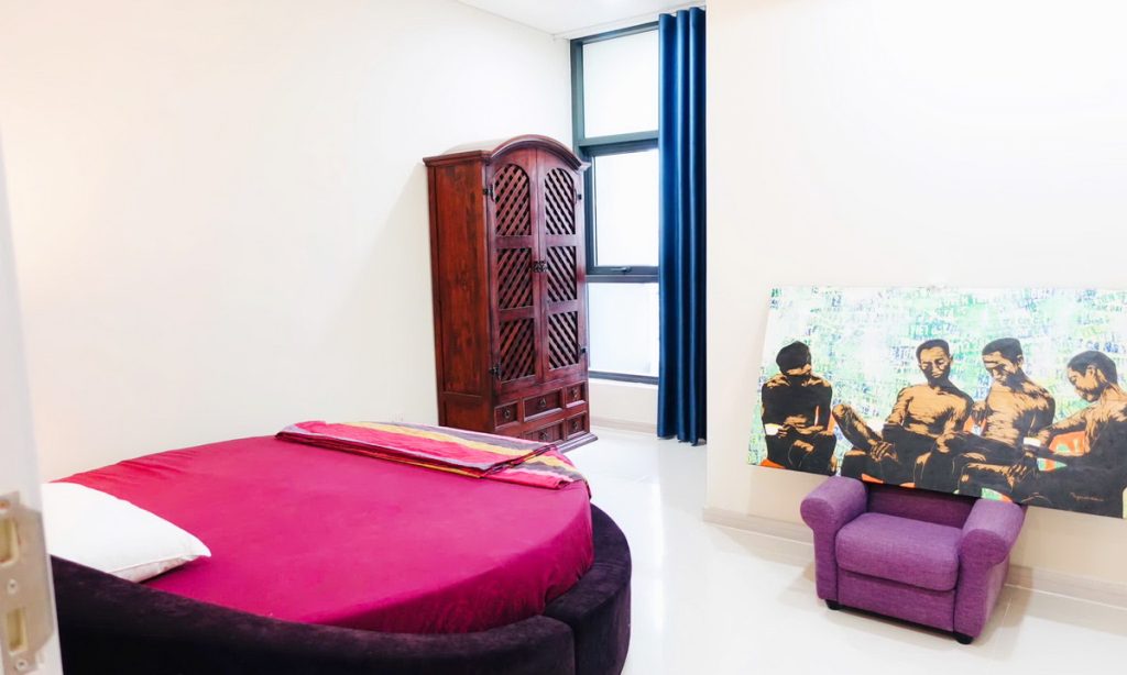 Căn hộ cho thuê City Garden tầng cao nội thất đẹp view mát 2 phòng ngủ