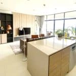 Cho thuê căn hộ City Garden lầu cao nội thất đẹp view thoáng 3 phòng ngủ