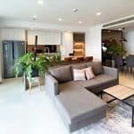 Cho thuê căn hộ City Garden lầu cao nội thất đẹp view thoáng 3 phòng ngủ