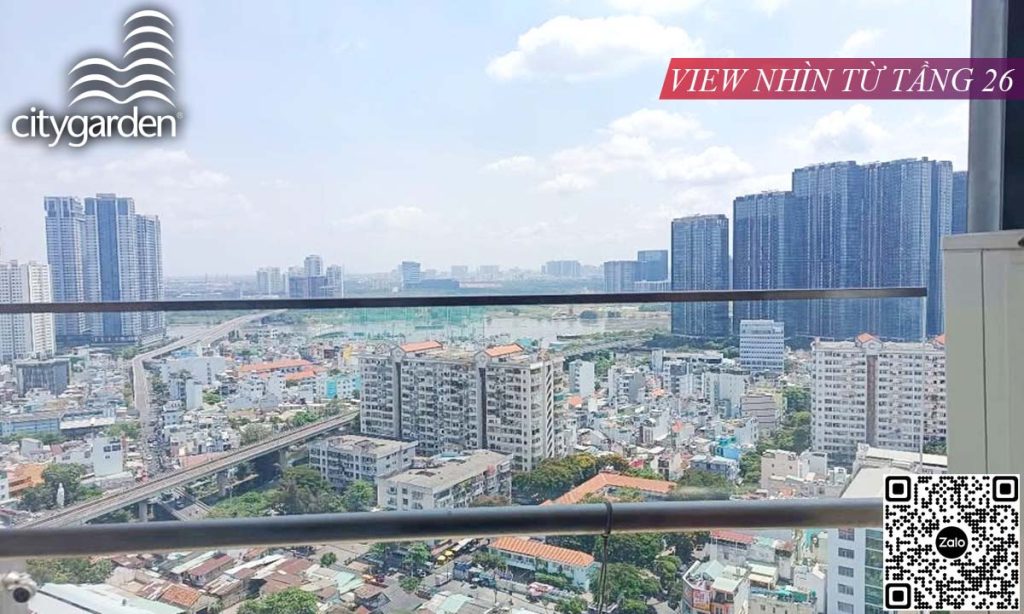 2 phòng ngủ City Garden bán 117m2 căn số 2 block B1 cao cấp view quận 1